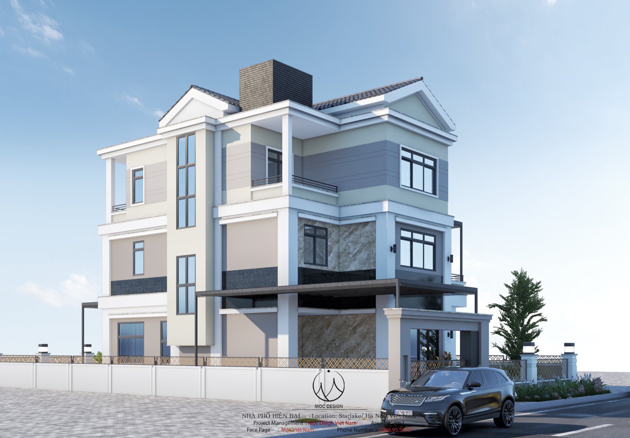 Cho thuê biệt thự Starlake, đơn lập 353m2 đồ cơ bản, vị trí siêu đẹp 10