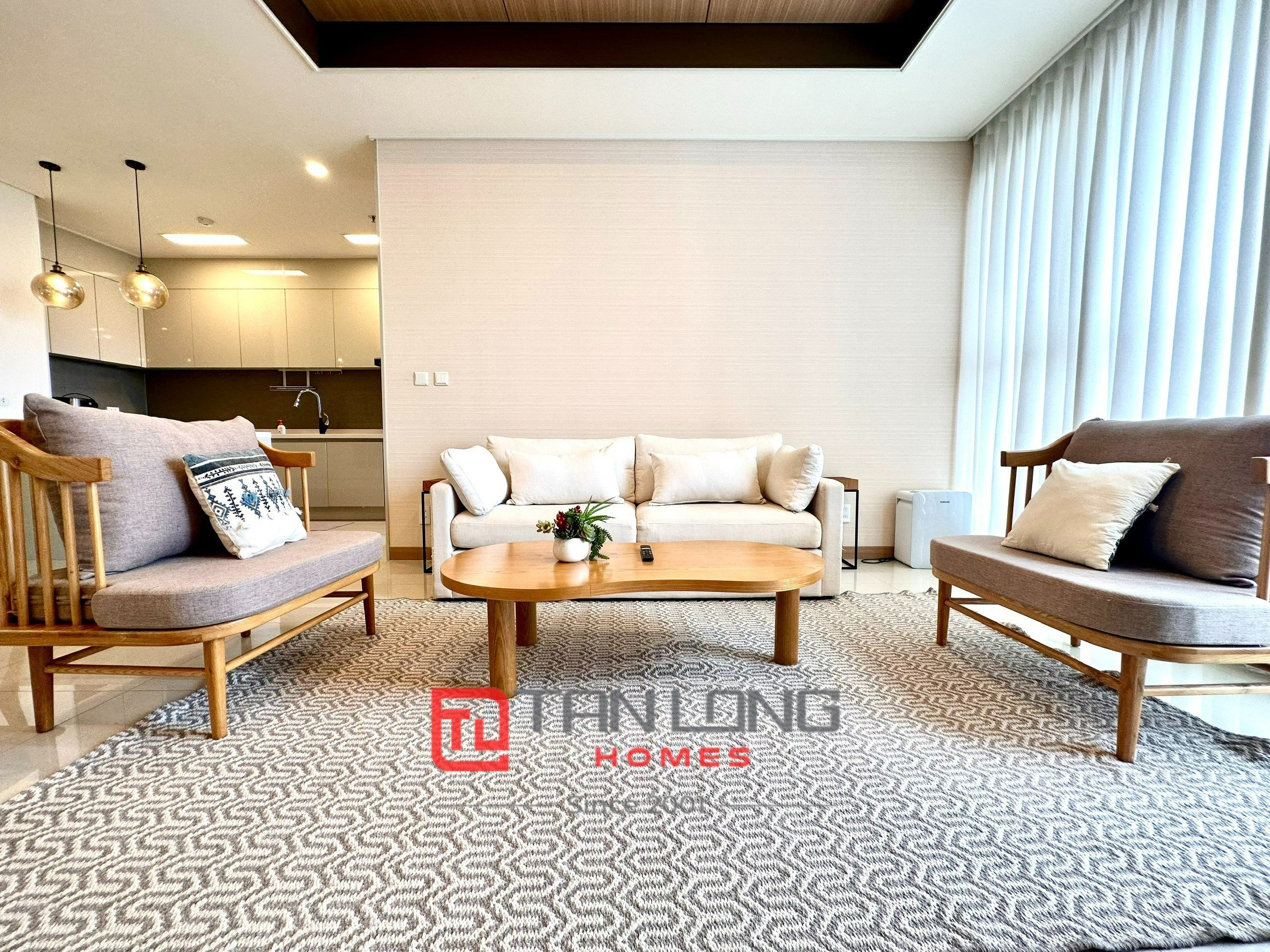 Cho thuê căn 2 ngủ 96m2 tầng cao full đồ mới tòa 902 Starlake, sẵn nhà trống 3