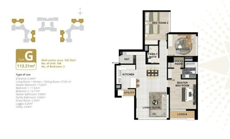 Cho thuê chung cư Starlake: 3PN/109,82m2 đồ cơ bản view biệt thự tại tòa 901B 10