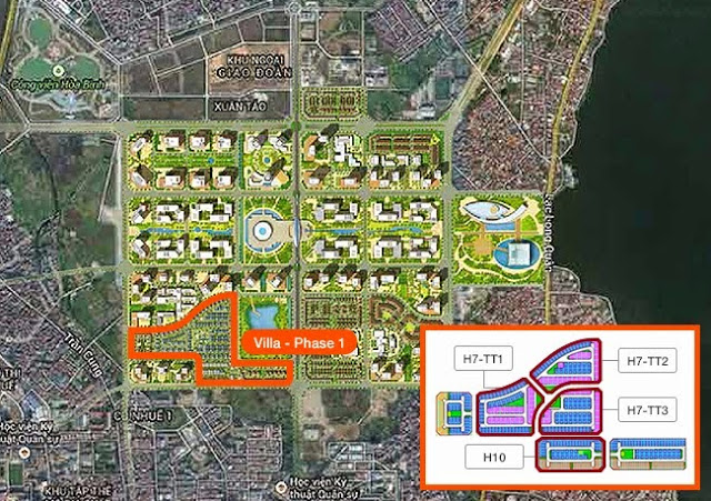 Mặt bằng chi tiết Mặt bằng chi tiết khu biệt thự Starlake