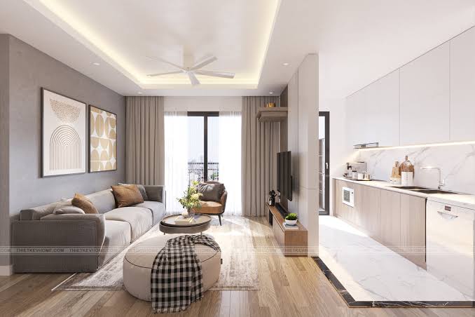 Bán căn hộ 3 phòng ngủ tòa K8 Starlake The Prime tầng trung - bàn giao nội thất liền tường cửa Đông Bắc 1