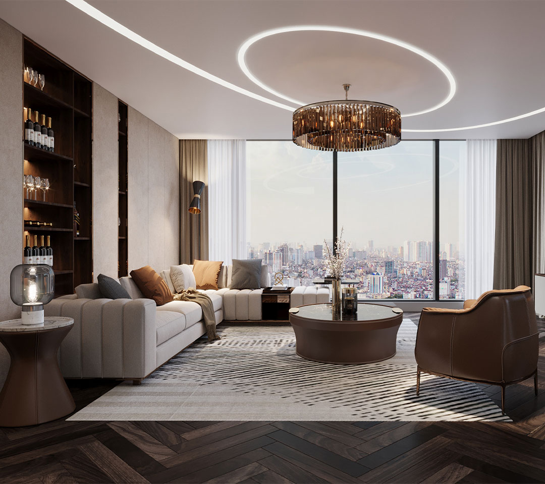 A 2-storey penthouse for rent in Starlake - 200sqm - west-facing views from balcony