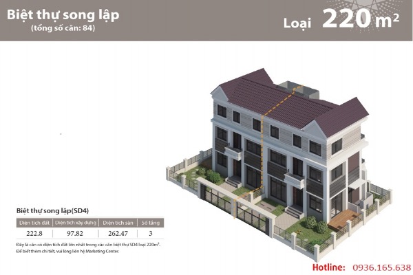 Biệt thự song lập 4 ngủ Tây Hồ Tây Starlake cần bán nhanh, nhà mới giá tốt