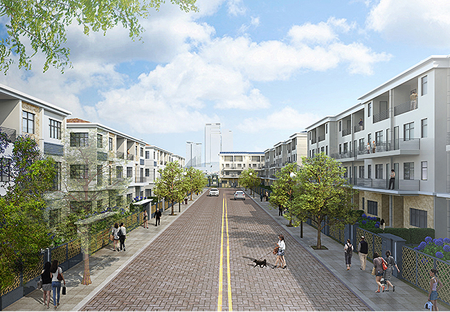 Tổng quan nhà liền kề Tổng quan khu nhà liền kề Starlake Tây Hồ Tây