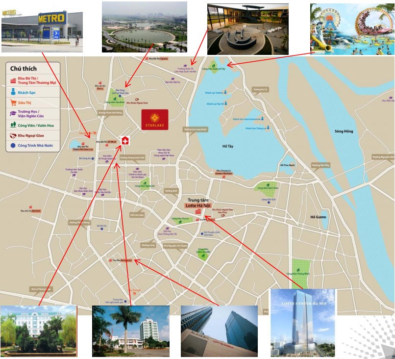 Vị trí Grand Central Starlake.